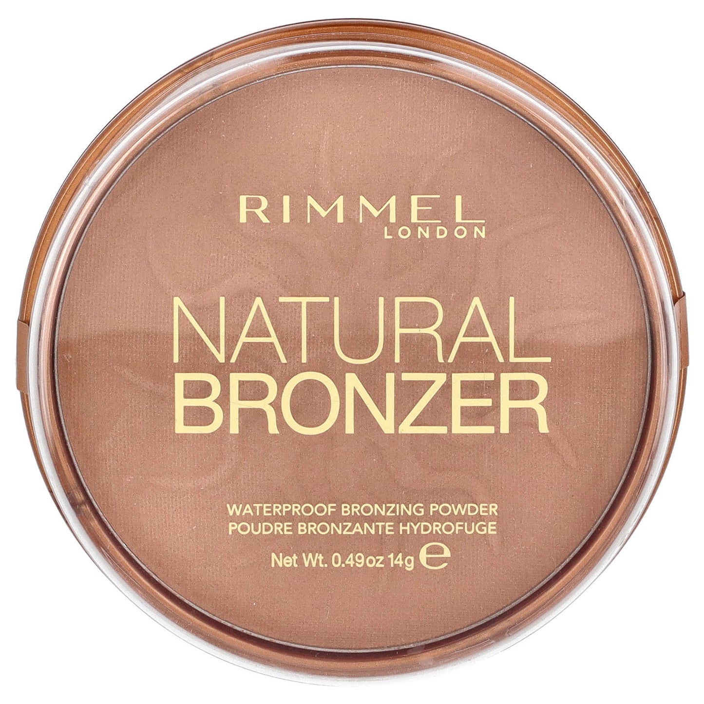 Rimmel London, Natural Bronzer, Waterproof Bronzing Powder, 022 Sun Bronze, 0.49 oz (14 g) - Image 1