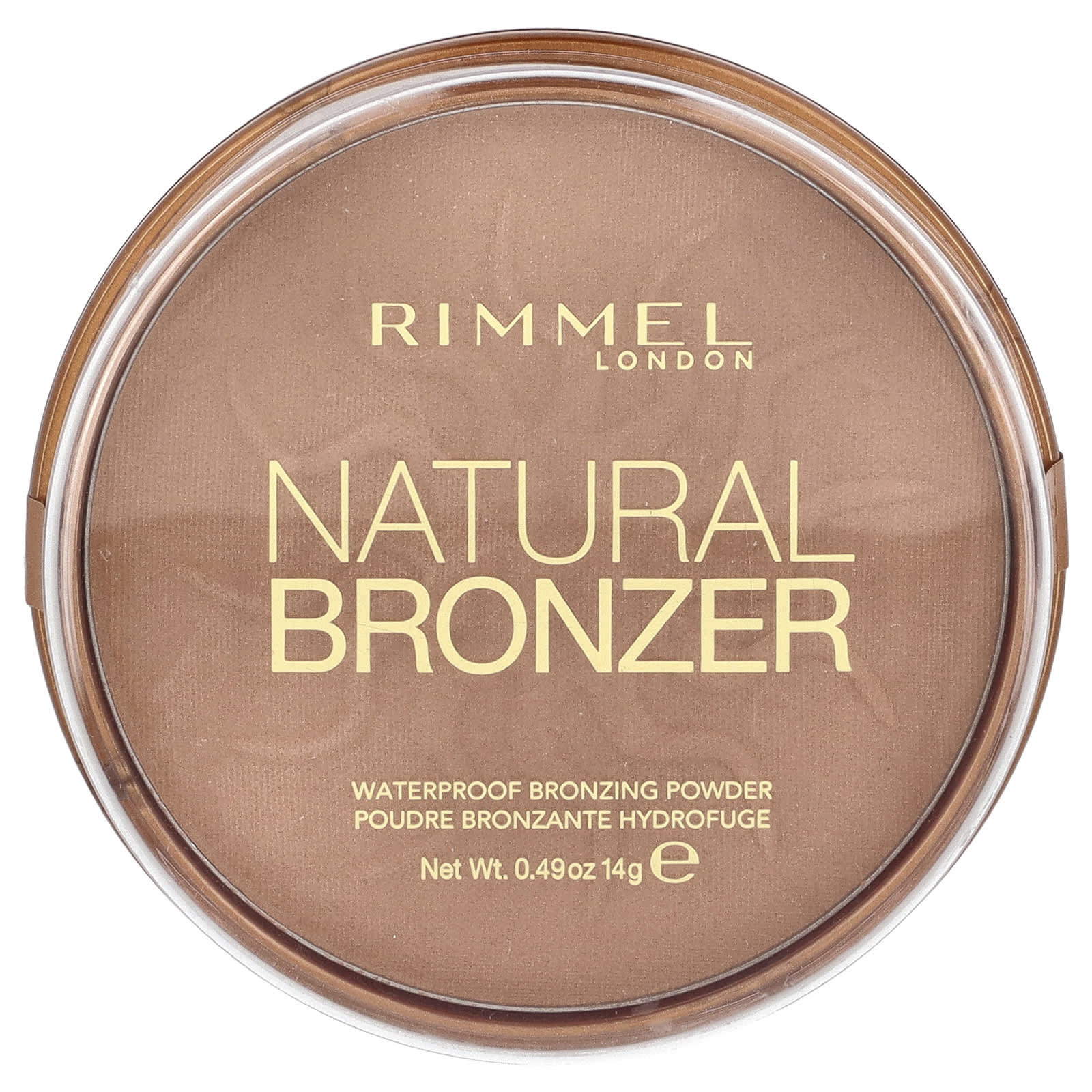 Rimmel London, Natural Bronzer, Waterproof Bronzing Powder, 022 Sun Bronze, 0.49 oz (14 g) - Image 1