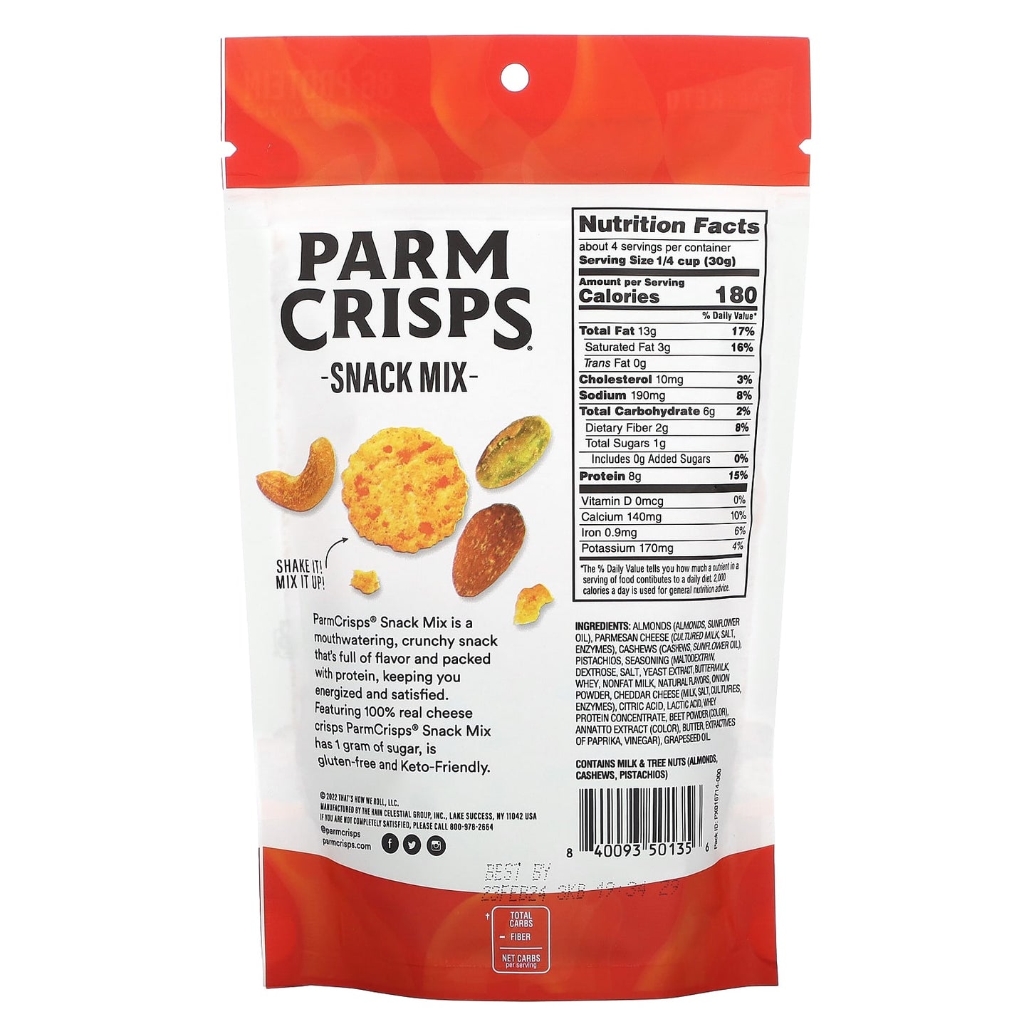 ParmCrisps, Snack Mix, Screamin' Hot, 4 oz (113 g) - Image 2