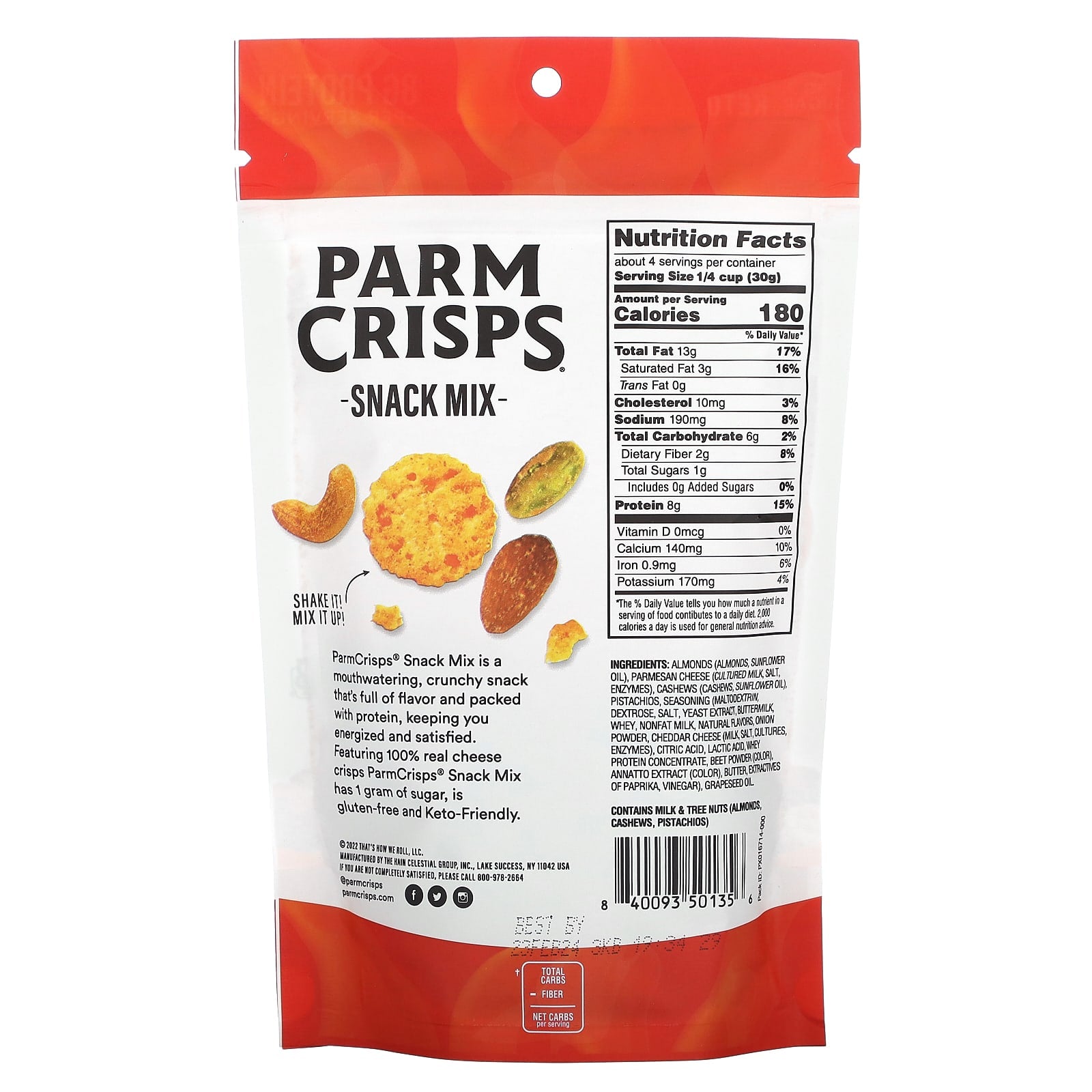 ParmCrisps, Snack Mix, Screamin' Hot, 4 oz (113 g) - Image 2