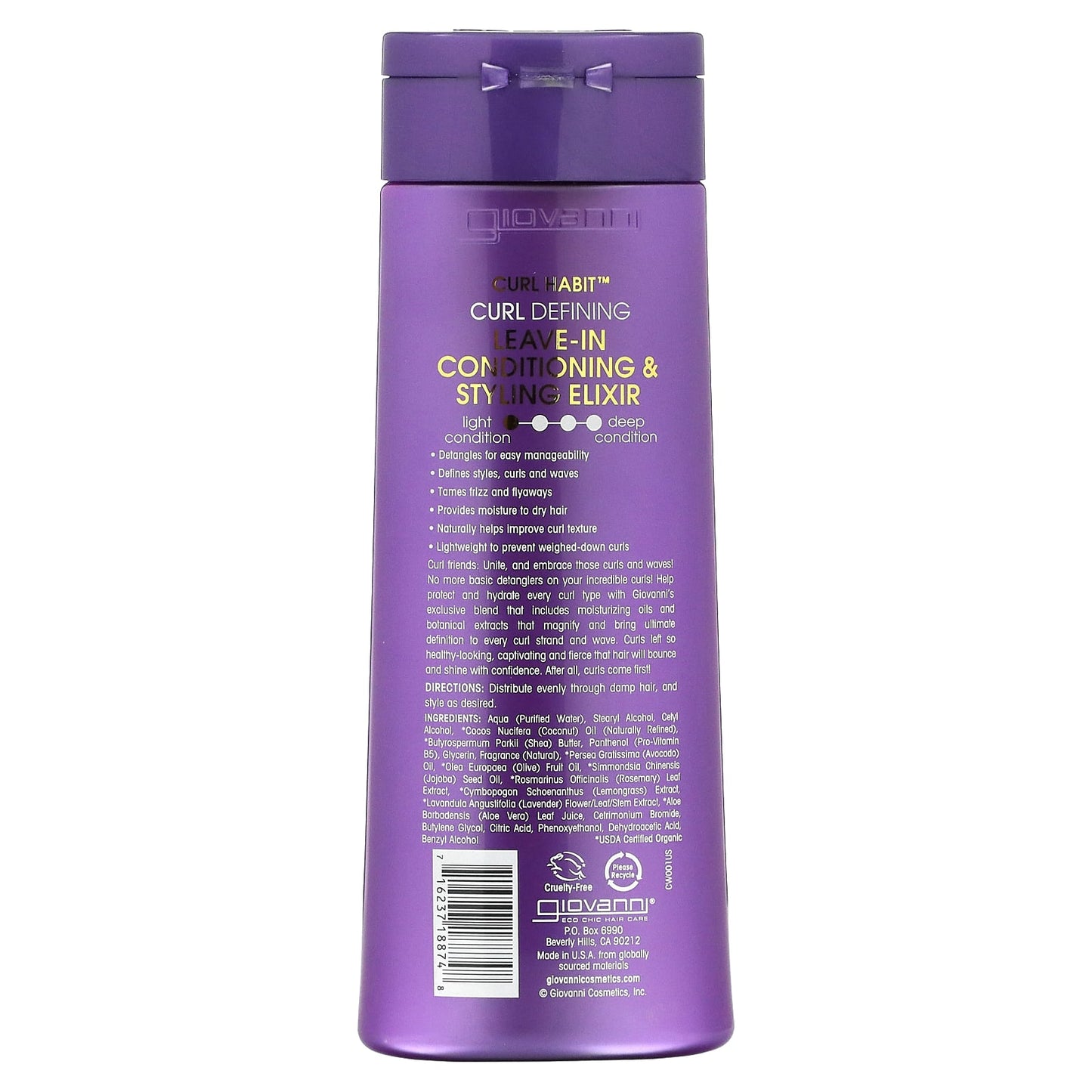 Giovanni Curl Habit Leave-In Conditioner & Styling Elixir, 8.5 fl oz - Image 2