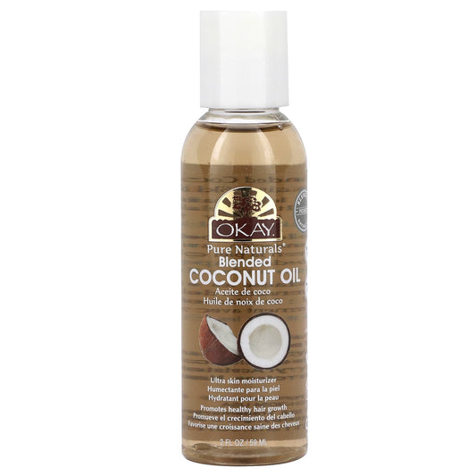 Okay Pure Naturals, Blended Coconut Oil, 2 fl oz (59 ml) - Image 1