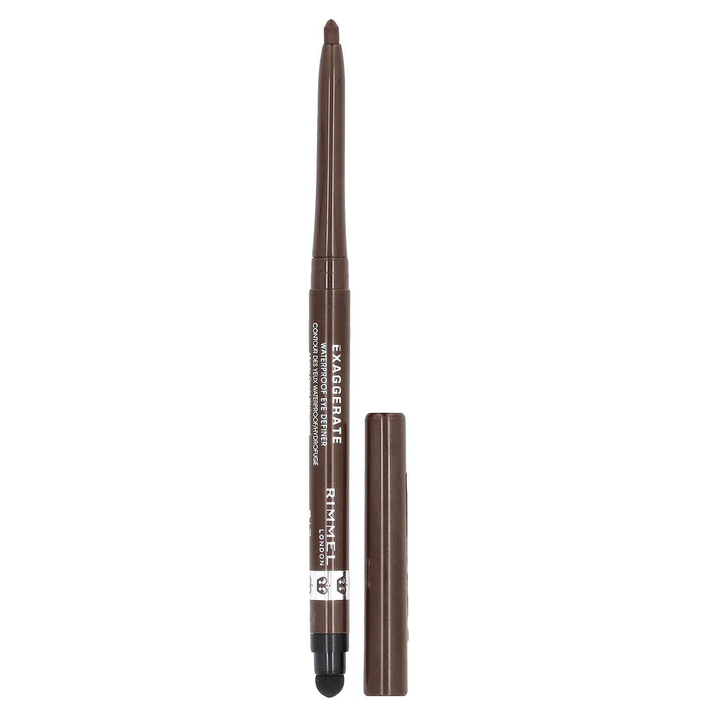 Rimmel London, Exaggerate Waterproof Eye Definer, 212 Rich Brown, 0.009 oz (0.28 g) - Image 1