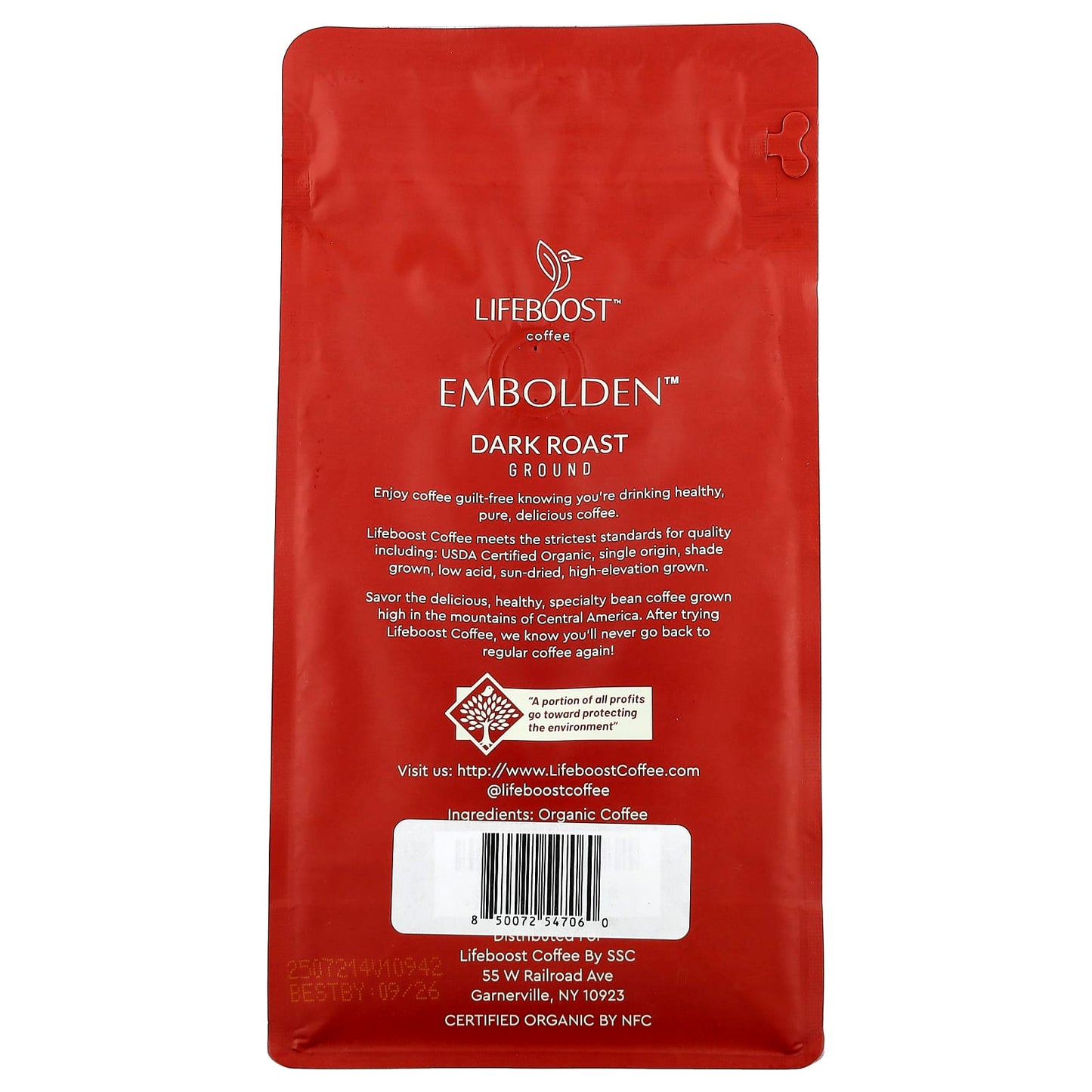 Lifeboost, Coffee, Embolden™, Ground, Dark Roast, 12 oz (340 g) - Image 2