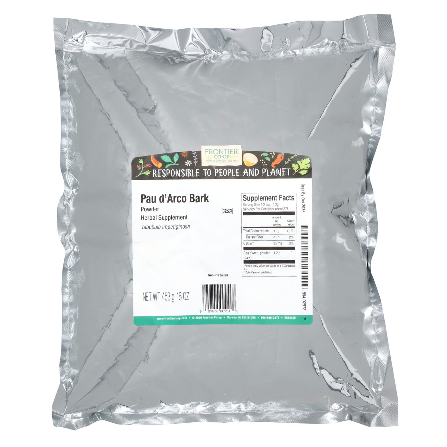 Pau d'Arco Bark Powder by Frontier Co-op - Immunity & Wellness - Image 2