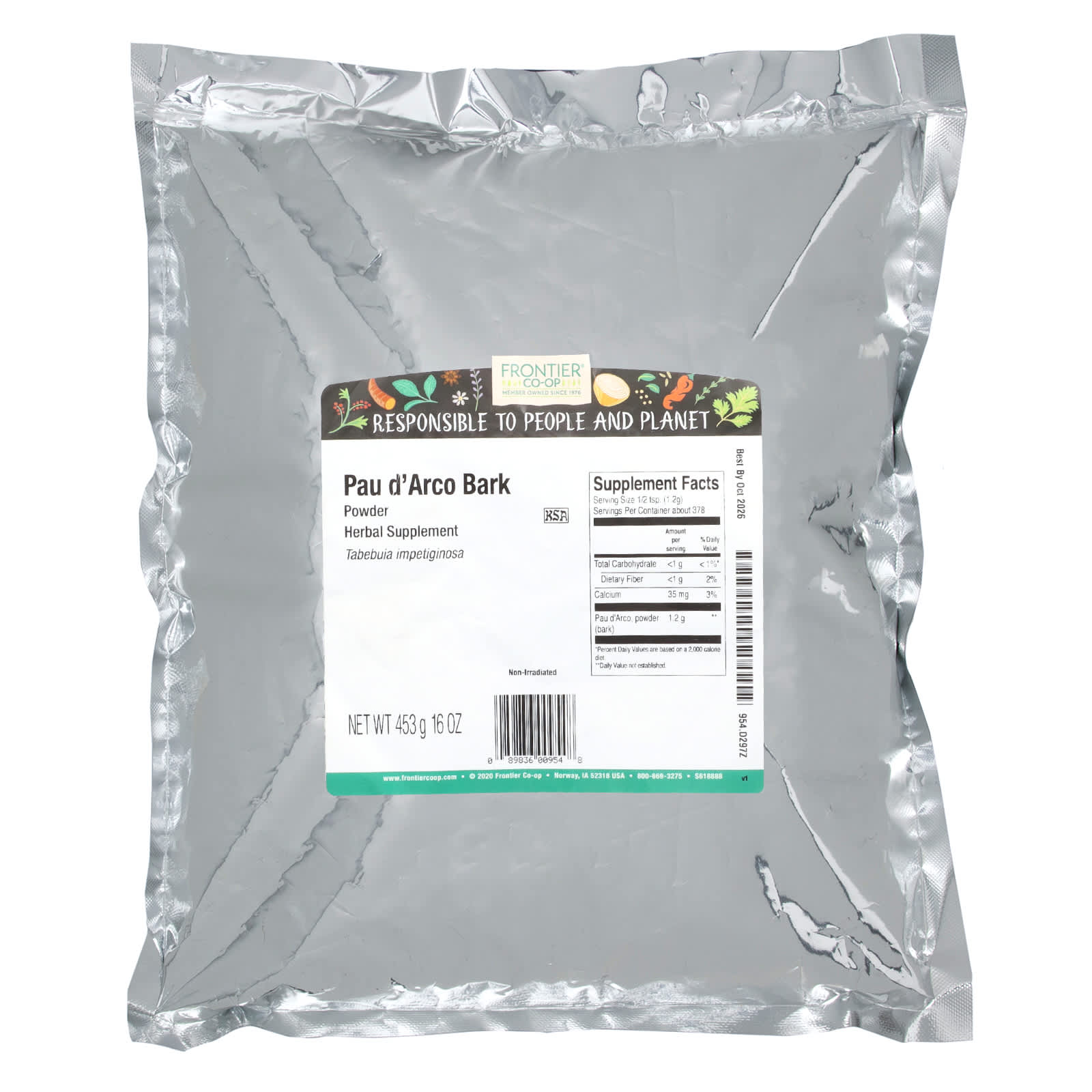 Pau d'Arco Bark Powder by Frontier Co-op - Immunity & Wellness - Image 2