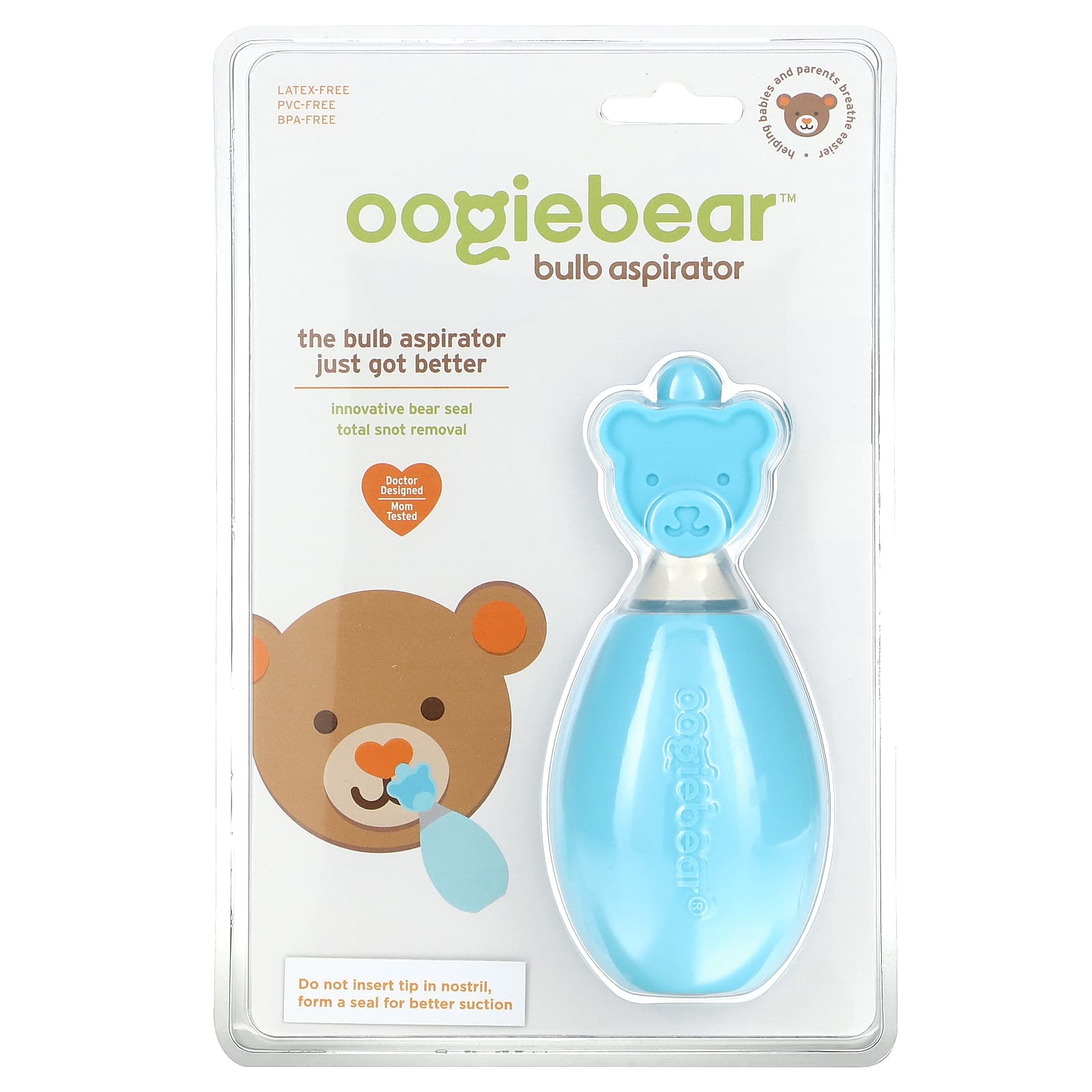 oogiebear, Bulb Aspirator, Blue, 1 Aspirator - Image 1