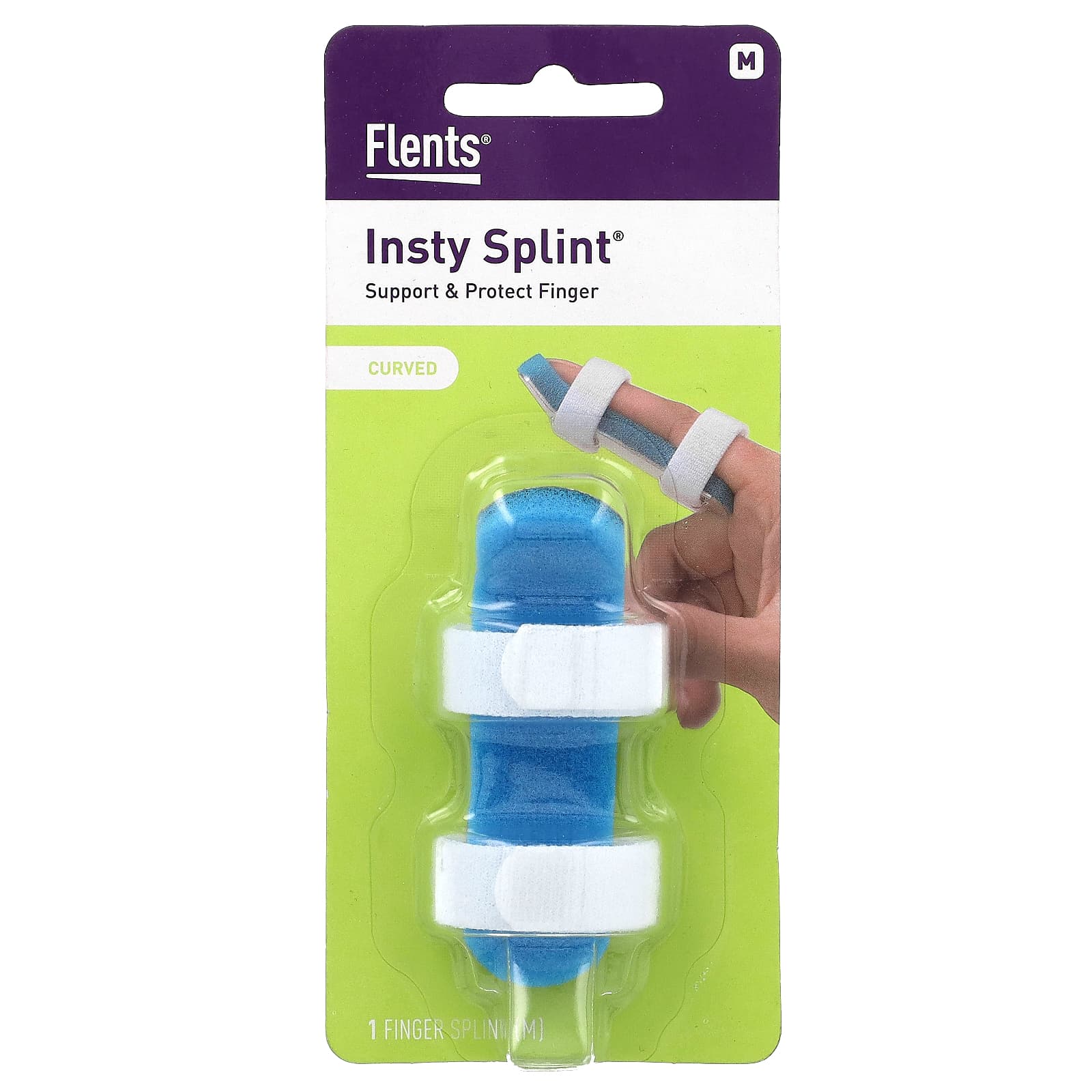 Flents Insty Splint Curved Finger Support for Adults - Image 1