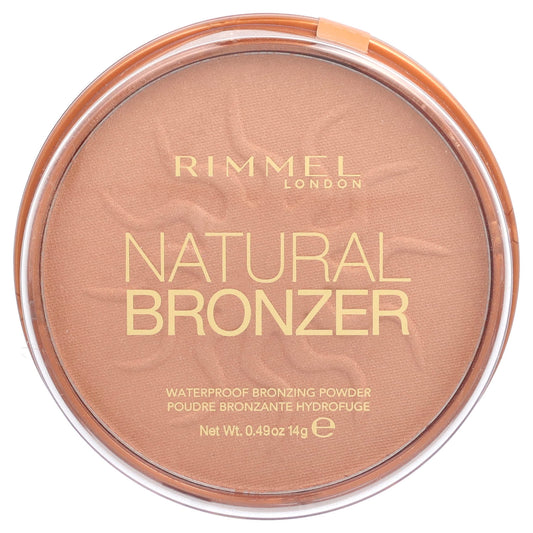 Rimmel London, Natural Bronzer, Waterproof Bronzing Powder, 027 Sun Dance, 0.49 oz (14 g) - Image 1