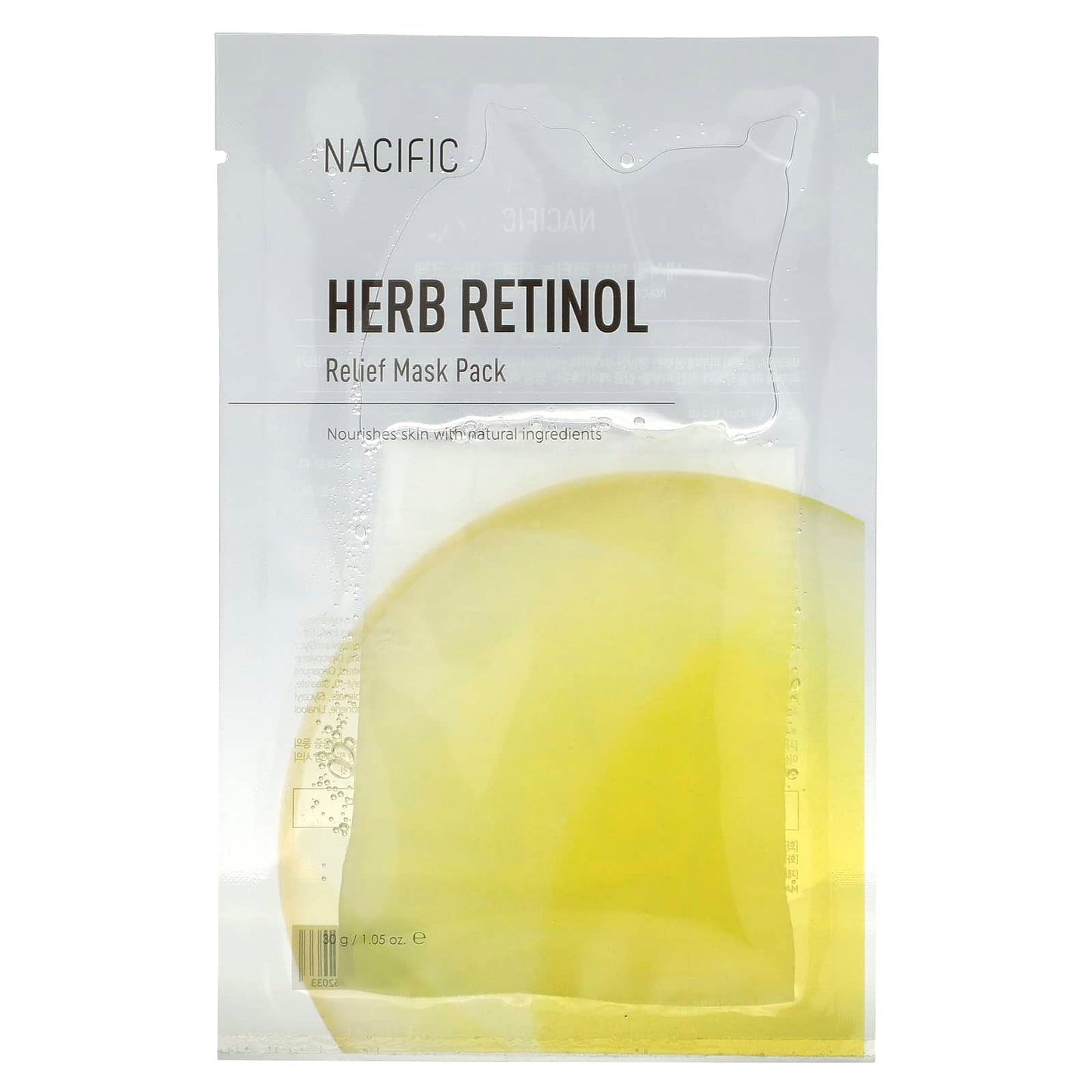 Nacific, Relief Beauty Mask Pack, Herb Retinol, 1 Sheet, 1.05 oz (30 g) - Image 1