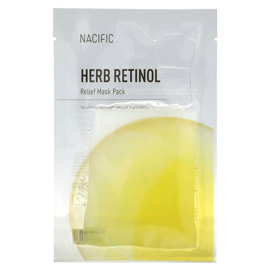 Nacific, Relief Beauty Mask Pack, Herb Retinol, 1 Sheet, 1.05 oz (30 g) - Image 1