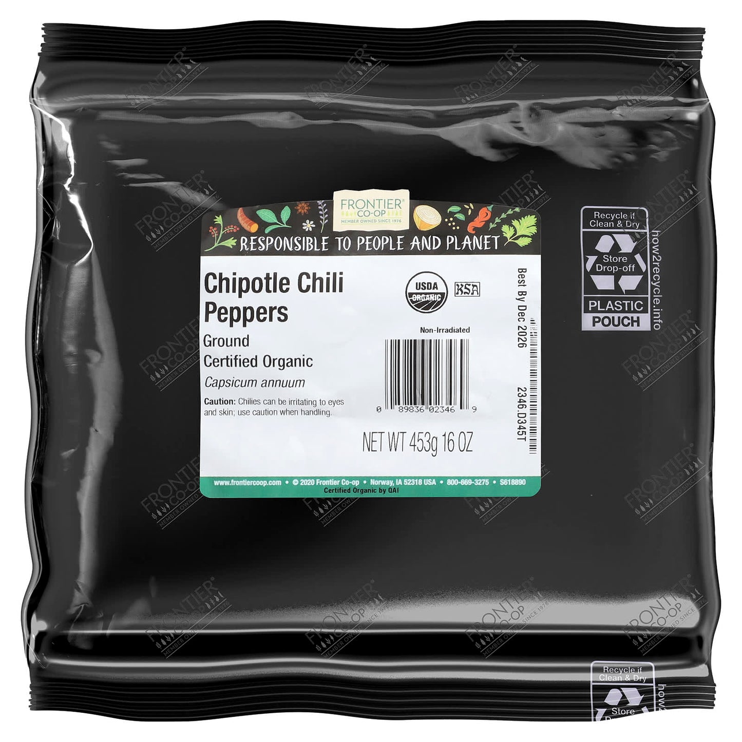 Organic Smoked Chipotle Peppers by Frontier Co-op, 16 oz - Image 2