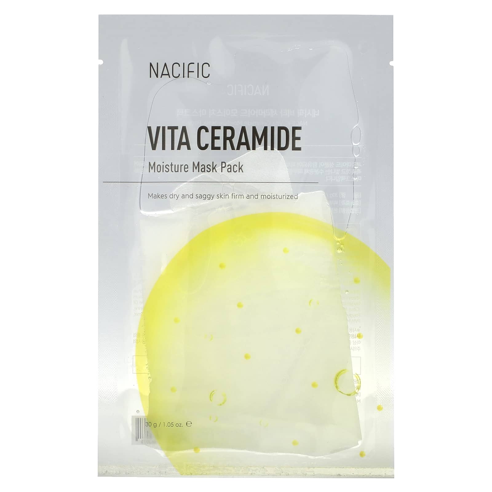Nacific, Vita Ceramide, Moisture Beauty Mask Pack , 1 Sheet Mask, 1.05 oz (30 g) - Image 1