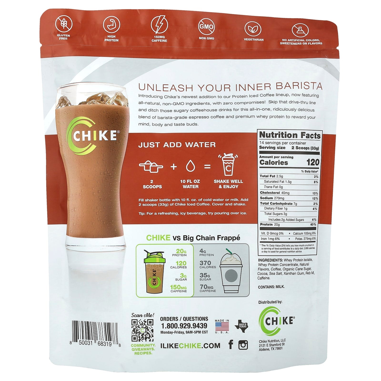 Chike Nutrition Protein Iced Coffee, Caffe Mocha, High Protein, 16.3 oz - Image 2