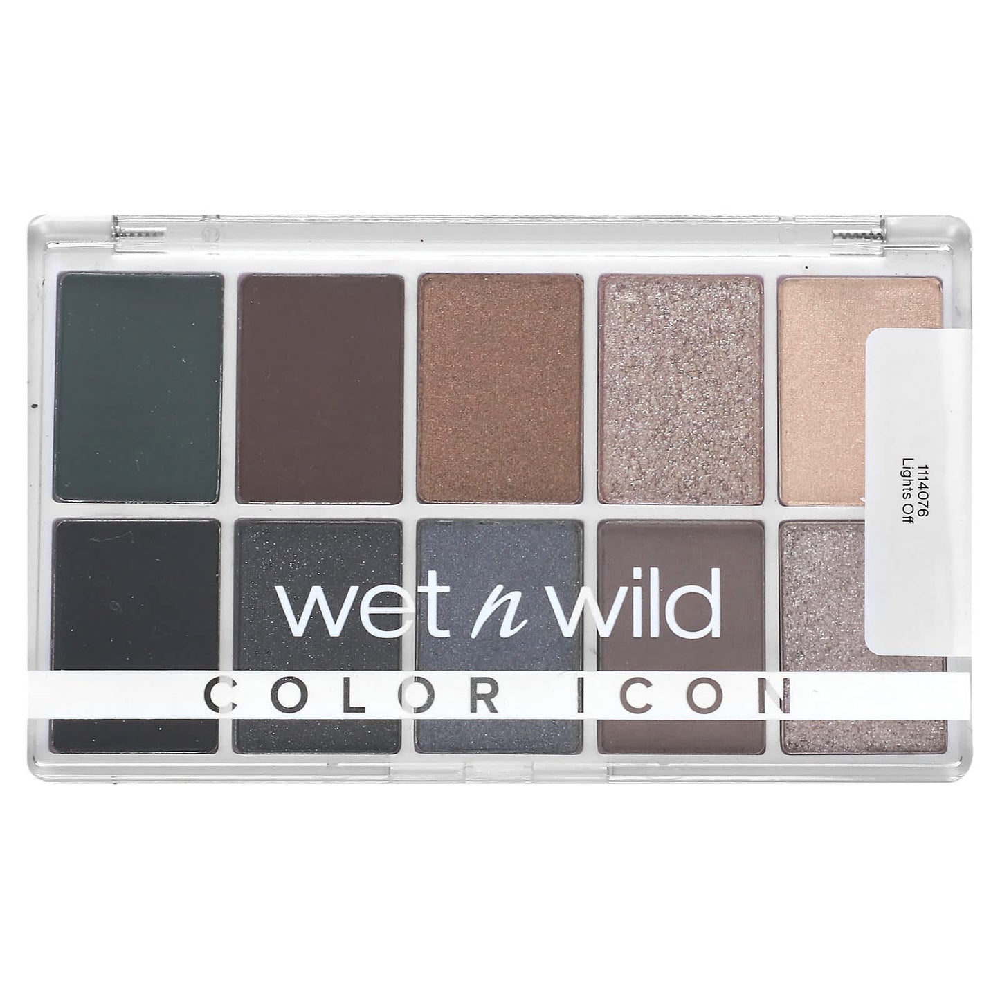 wet n wild, Color Icon, 10-Pan Shadow Palette, Lights Off, 0.42 oz (12 g) - Image 1