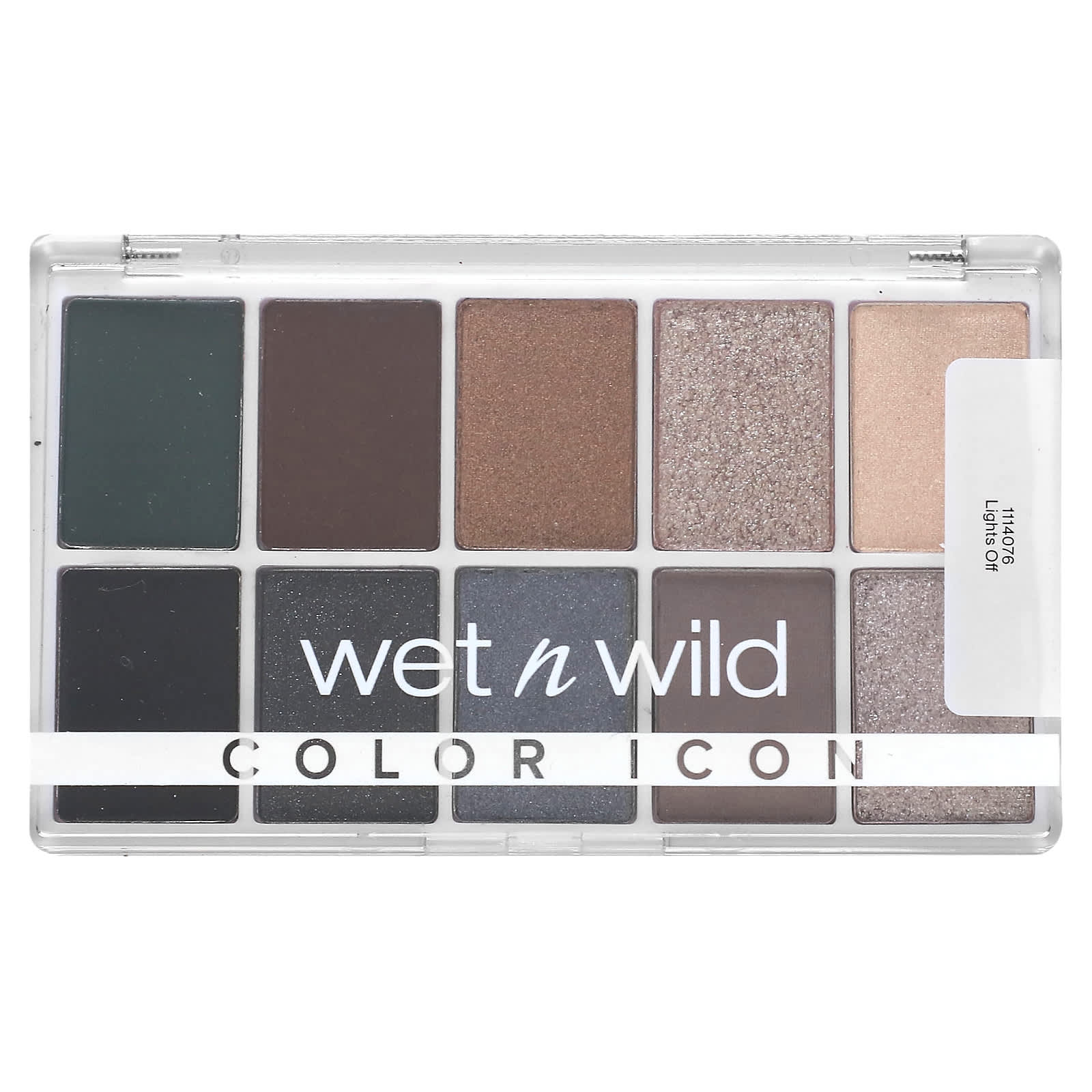 wet n wild, Color Icon, 10-Pan Shadow Palette, Lights Off, 0.42 oz (12 g) - Image 1