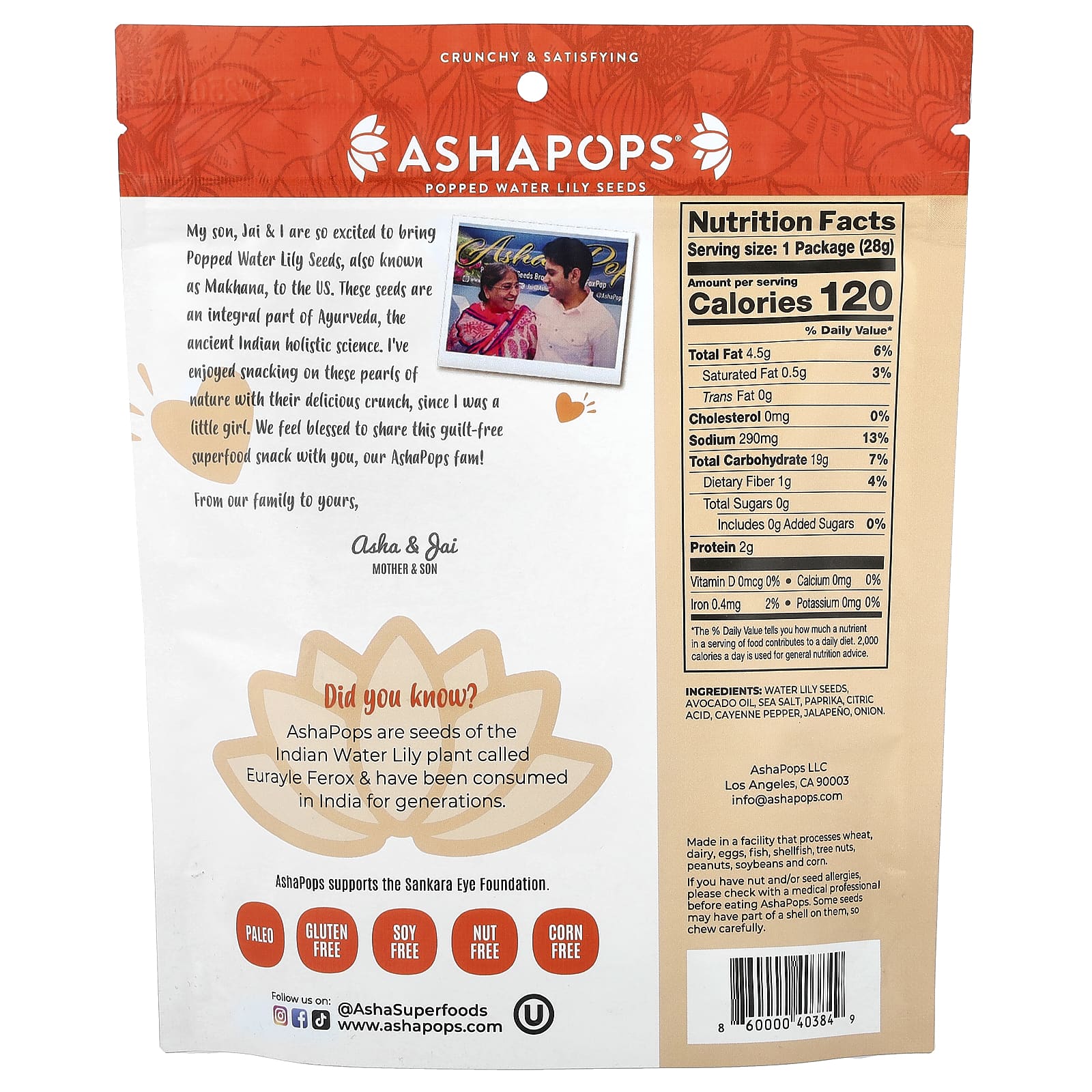 Crunchy Popped Water Lily Seeds - Guilt-Free Vegan Snack by AshaPops - Image 2