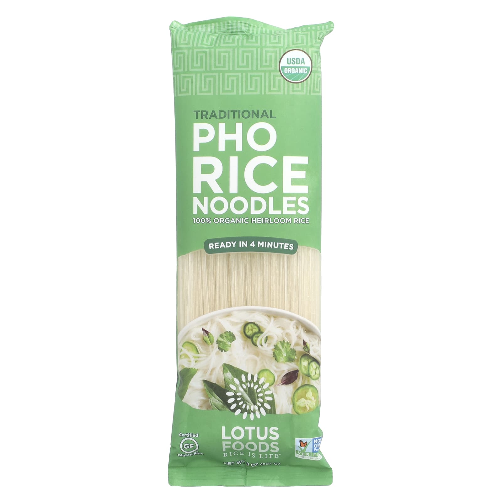 Lotus Foods, Traditional Pho Rice Noodles, 8 oz (227 g) - Image 1