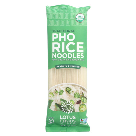 Lotus Foods, Traditional Pho Rice Noodles, 8 oz (227 g) - Image 1