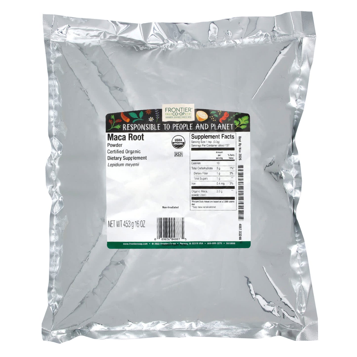 Organic Maca Root Powder for Energy & Vitality 16 oz - Image 2