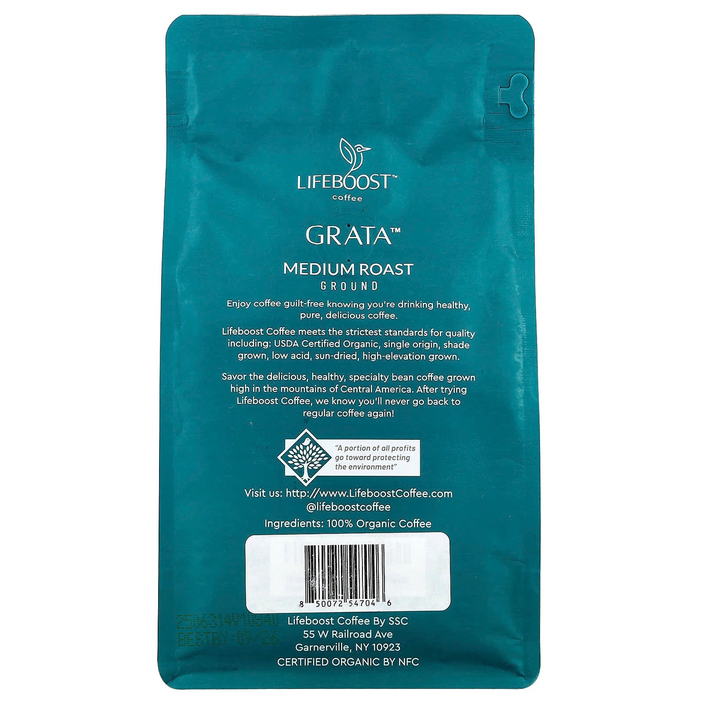 Lifeboost, Coffee, Grata™, Ground, Medium Roast, 12 oz (340 g) - Image 2