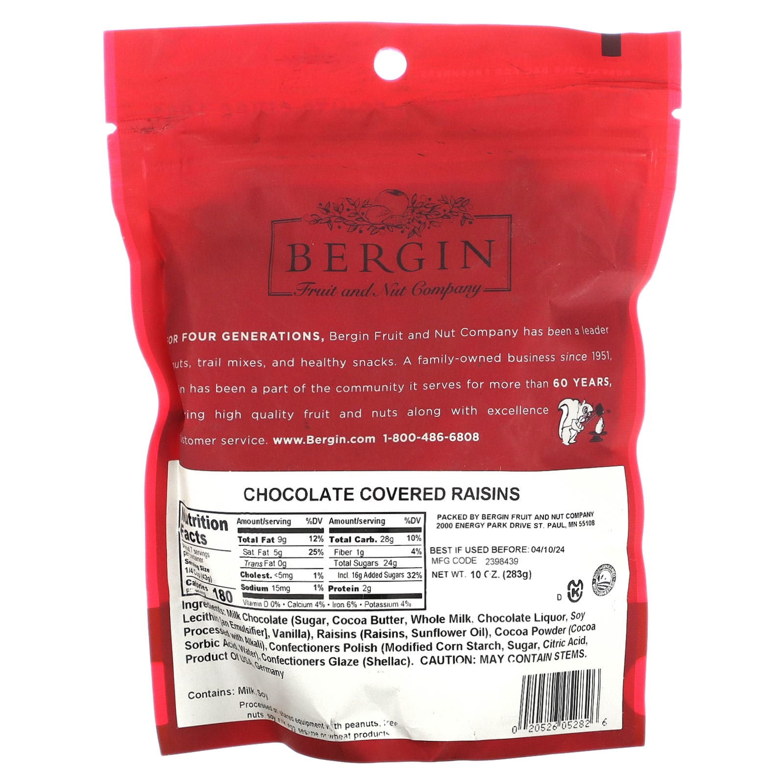 Chocolate Covered Raisins by Bergin Fruit & Nut Co. - 10 oz - Image 2