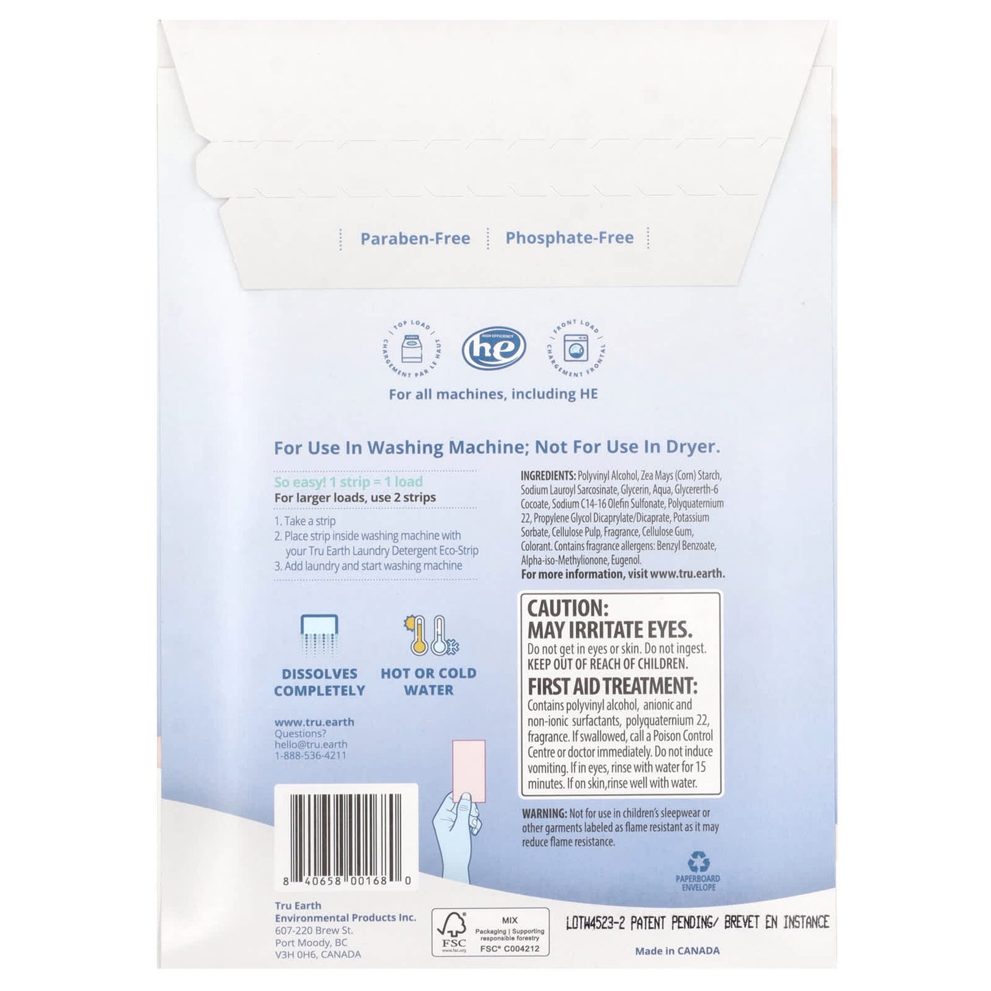Tru Earth, Eco-Strips®, Fabric Softener, Ultra Concentrated, Fresh Linen, 32 Strips - Image 2