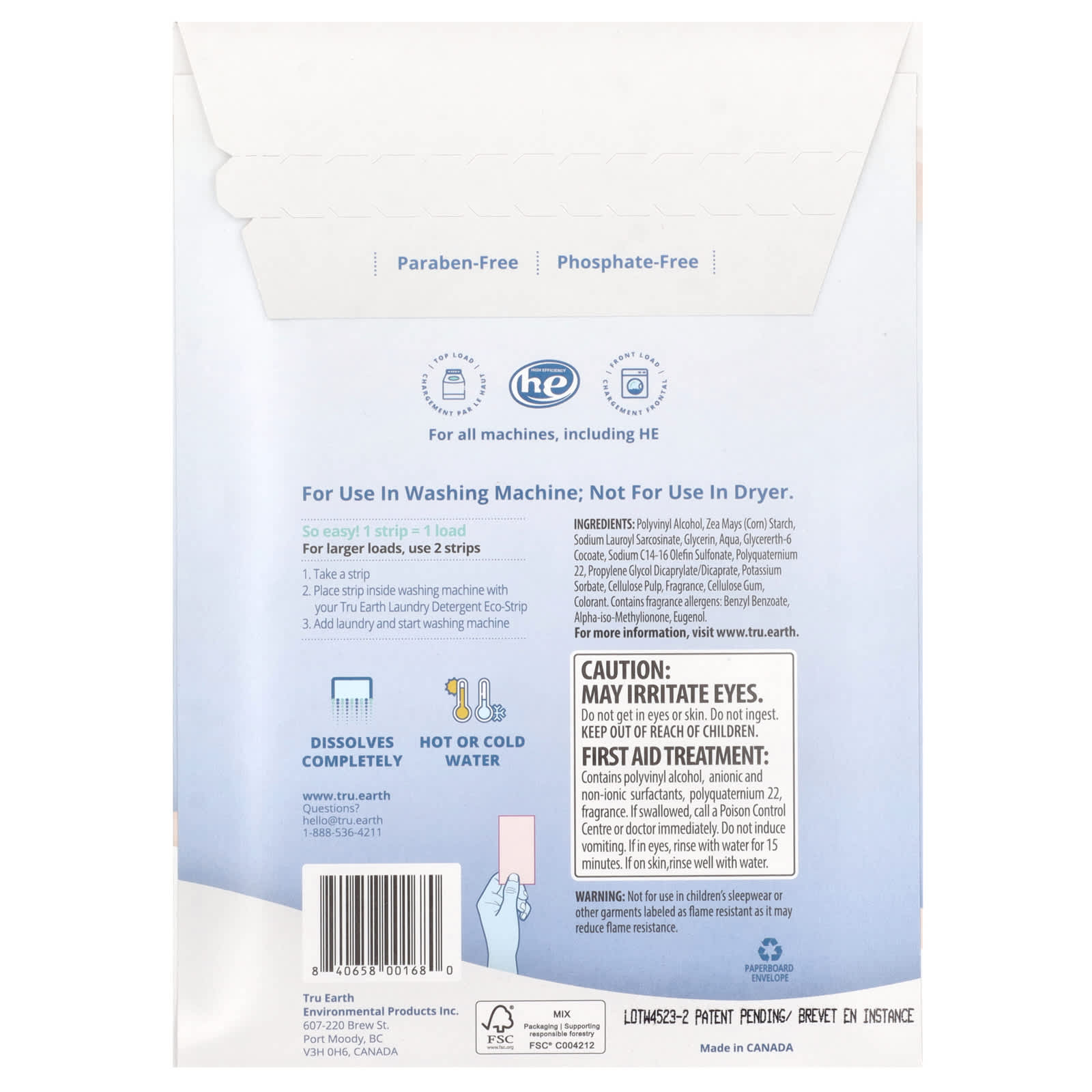 Tru Earth, Eco-Strips®, Fabric Softener, Ultra Concentrated, Fresh Linen, 32 Strips - Image 2