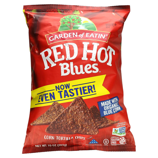 Garden of Eatin' Red Hot Blues Organic Corn Tortilla Chips, 10 oz - Image 1
