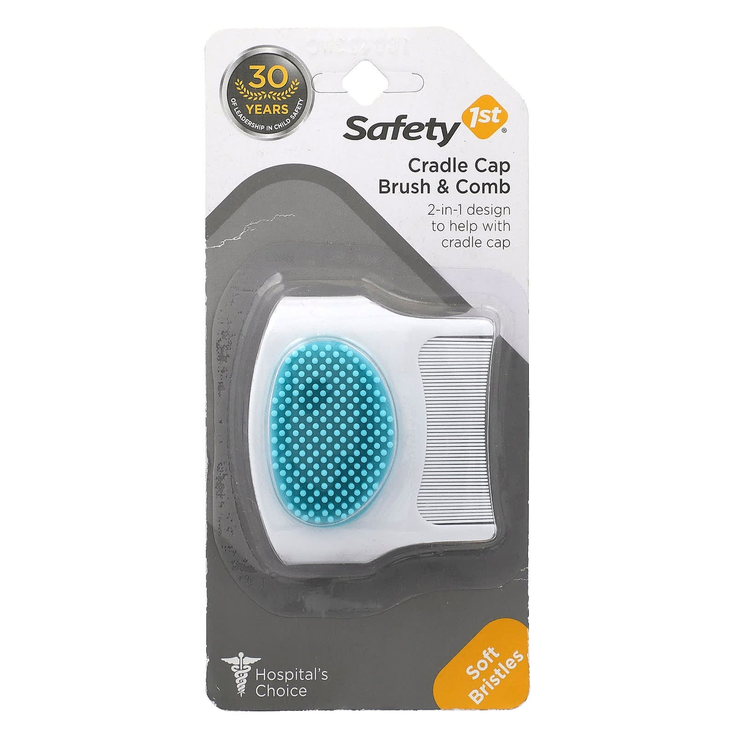 Safety 1st, Cradle Cap Brush & Comb, 1 Count - Image 1
