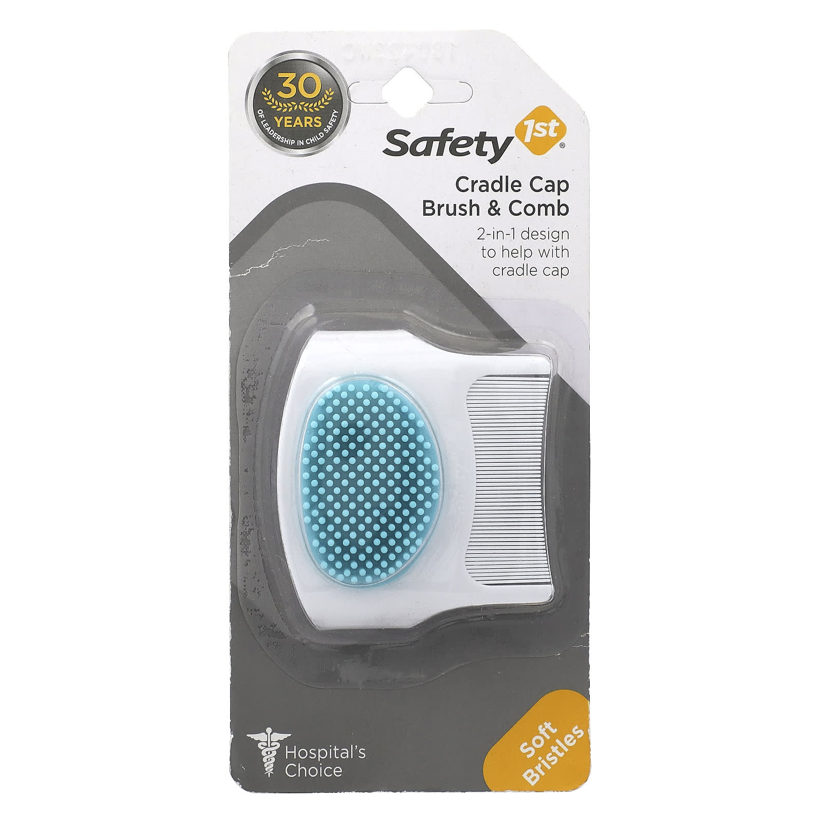 Safety 1st, Cradle Cap Brush & Comb, 1 Count - Image 1