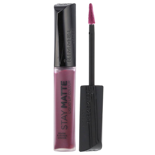 Rimmel London, Stay Matte, Liquid Lip Colour, 800 Midnight, 0.21 fl oz (6.5 ml) - Image 1