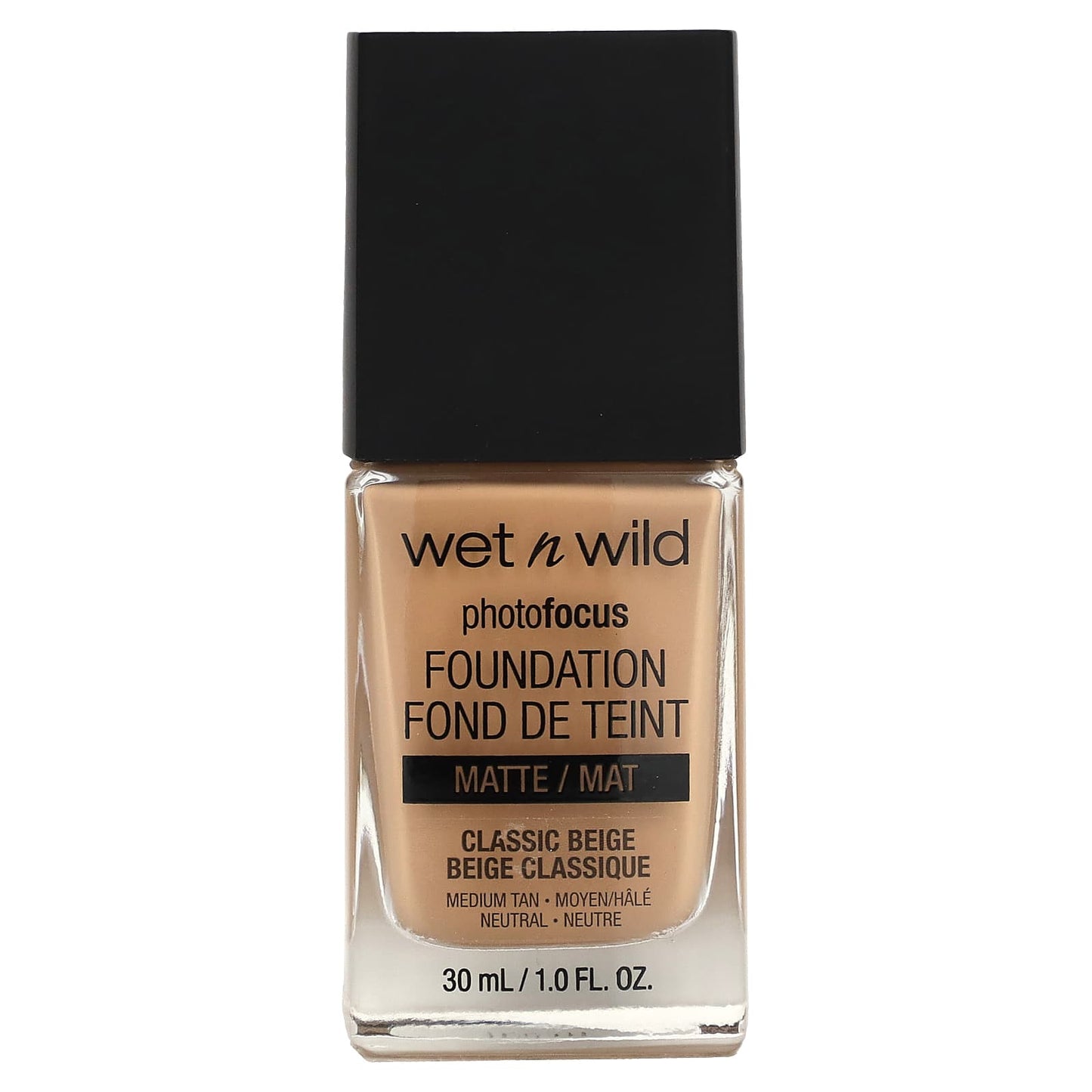 wet n wild, PhotoFocus, Foundation, Matte, 371C Classic Beige, 1 fl oz (30 ml) - Image 1