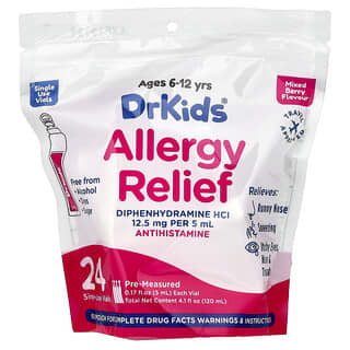 Relief for Kids: DrKids Allergy Bites Mixed Berry, 24 Single-Use Vials