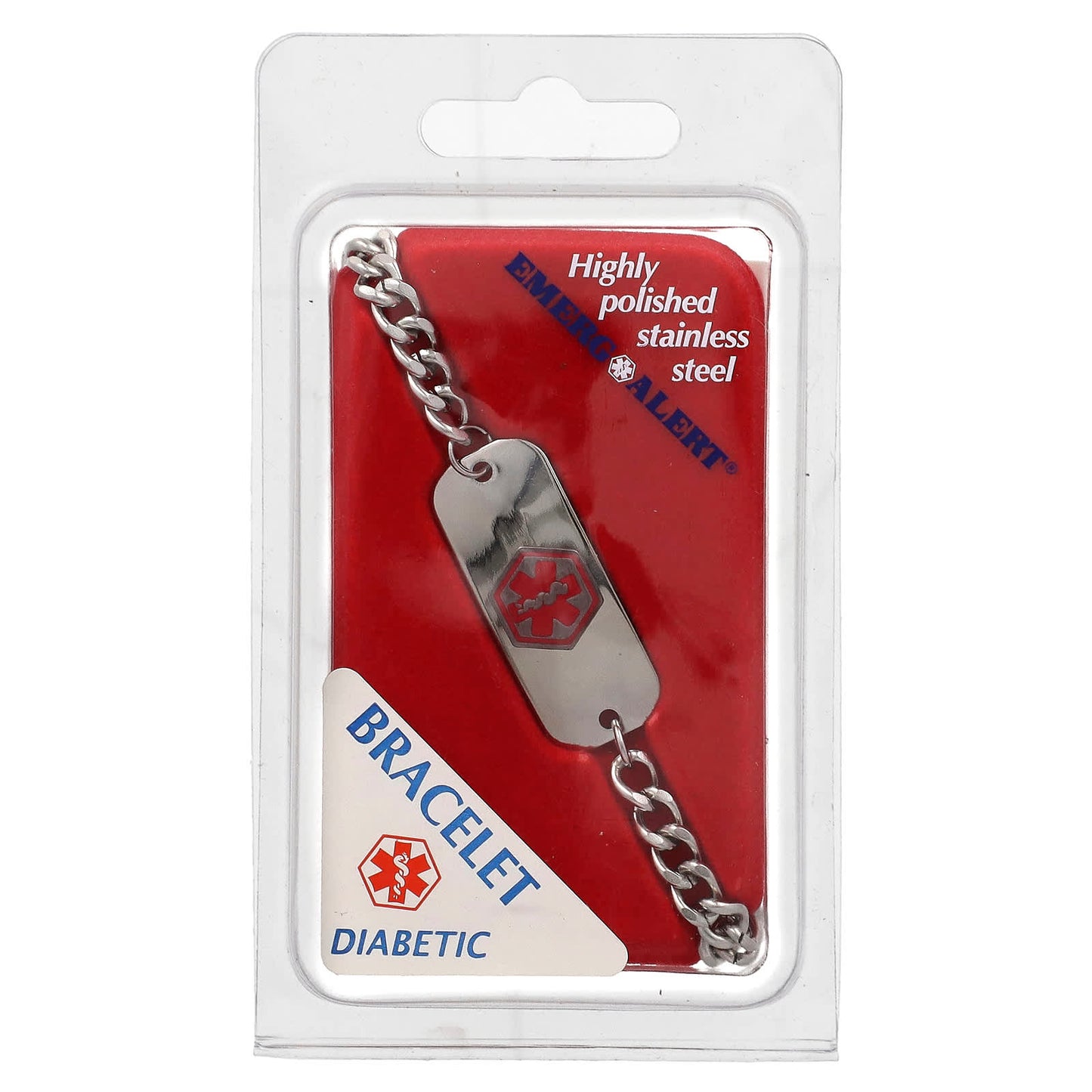 Medical Alert Diabetic Bracelet with Emergency ID Card - Image 1