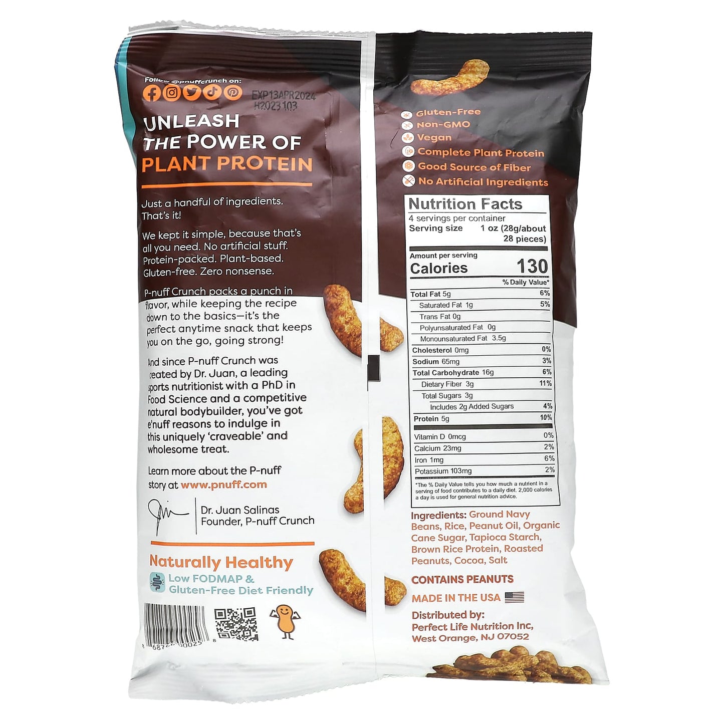 P-Nuff, Crunch, Peanut Puffs, Cocoa , 4 oz (113 g) - Image 2