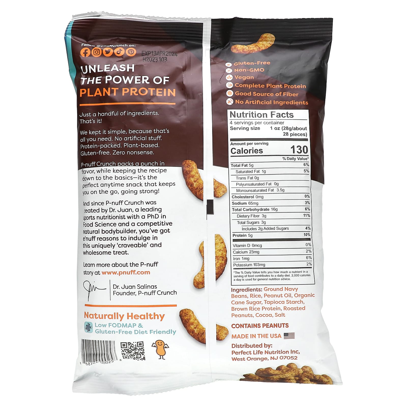 P-Nuff, Crunch, Peanut Puffs, Cocoa , 4 oz (113 g) - Image 2