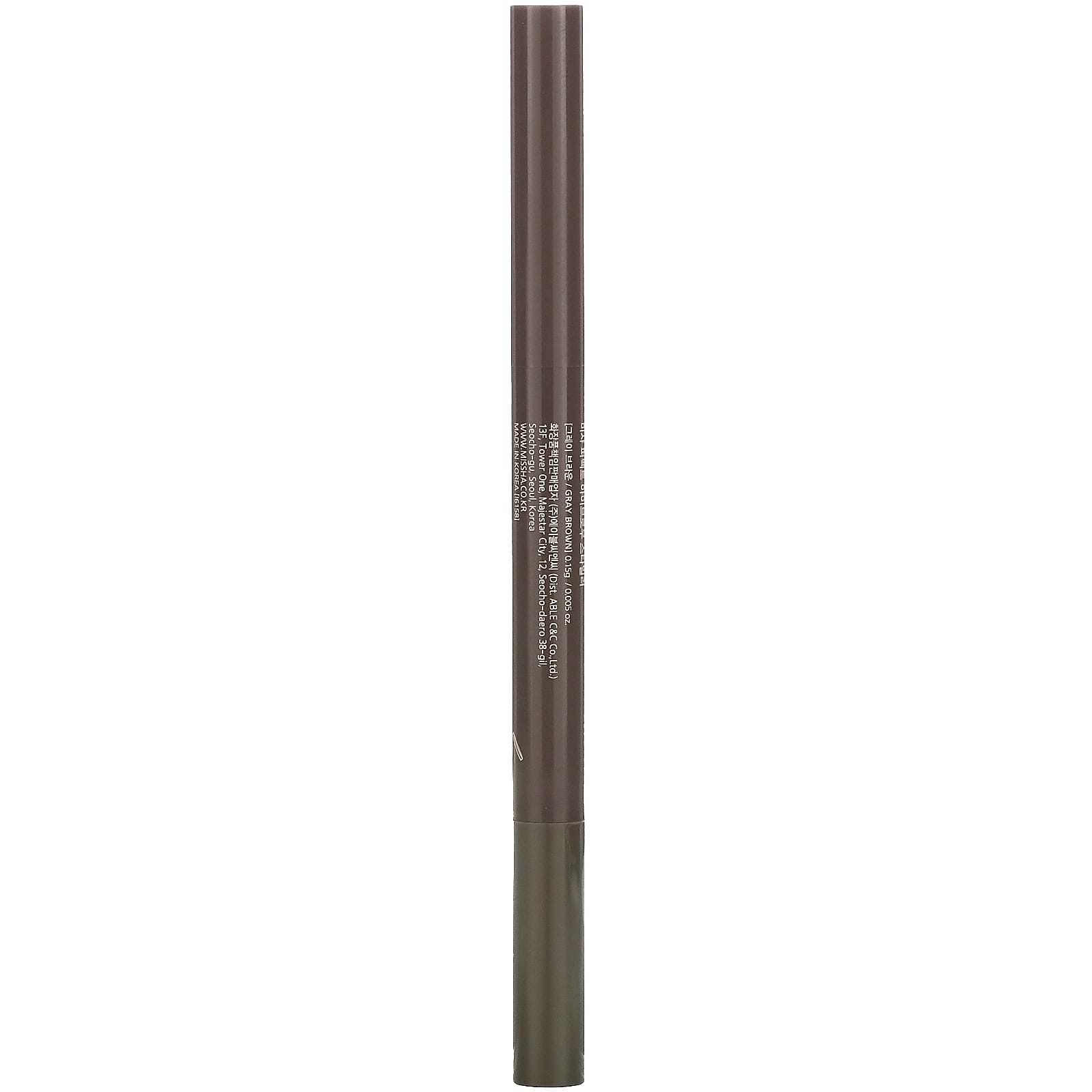 Missha, Perfect Eyebrow Styler, Gray Brown, 0.005 oz (0.15 g) - Image 2