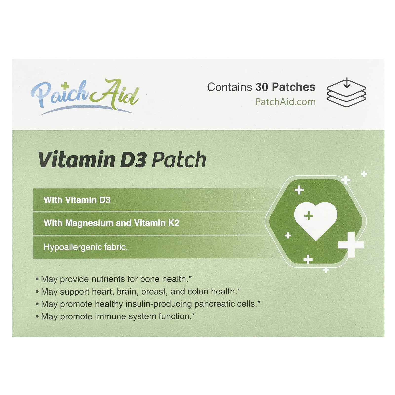 PatchAid, Vitamin D3 Patch, 30 Patches - Image 1