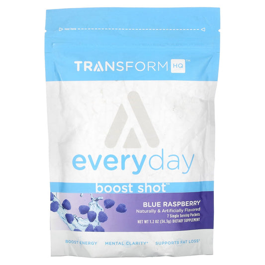 TransformHQ, Everyday, Boost Shot, Blue Raspberry, 1.2 oz (34.3 g) - Image 1