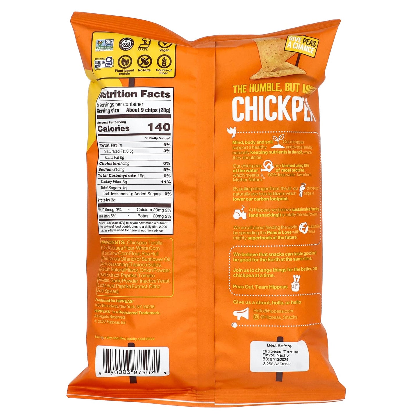<span>Nacho Vibes Chickpea Tortilla Chips | Sustainable Snacking</span> - Image 2