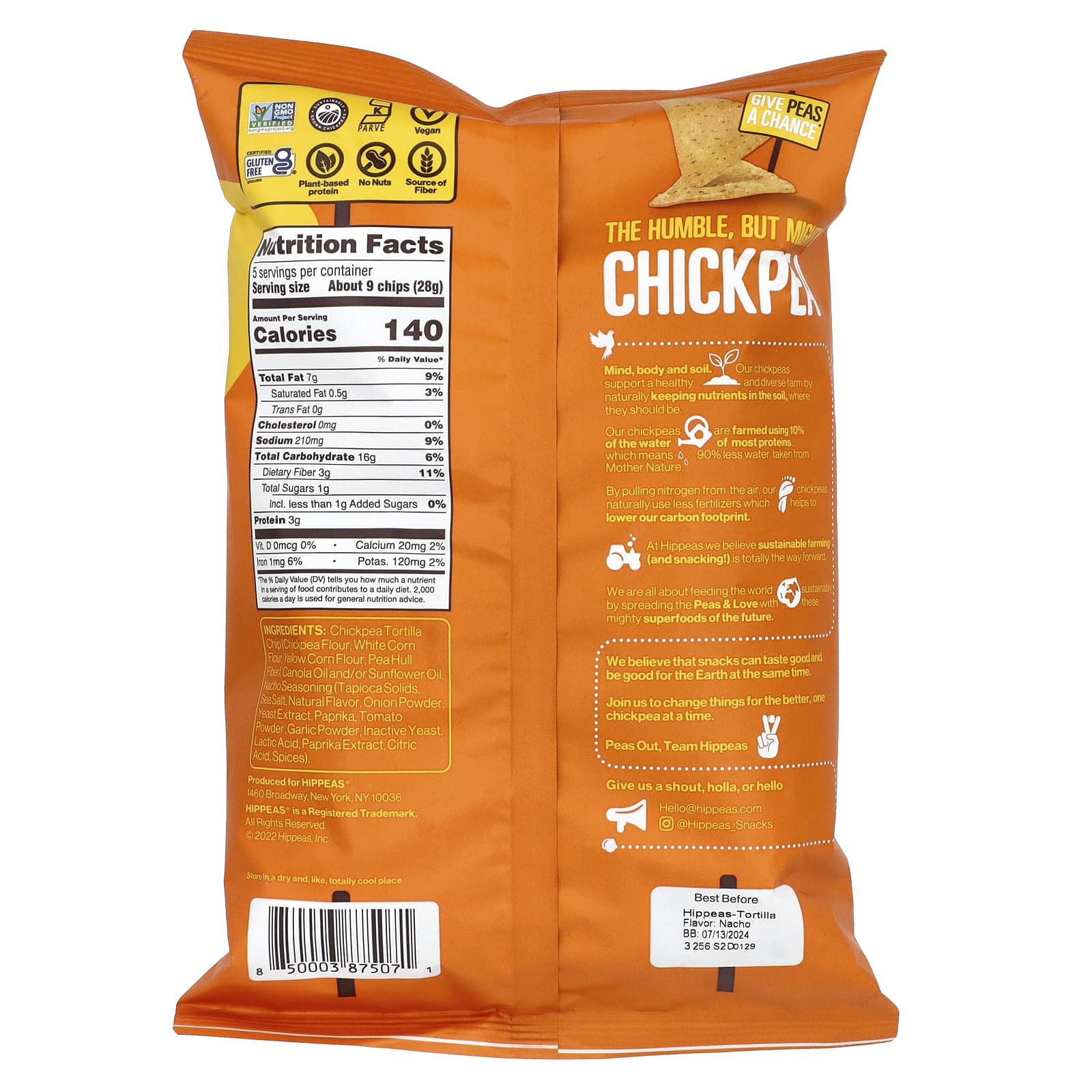 <span>Nacho Vibes Chickpea Tortilla Chips | Sustainable Snacking</span> - Image 2