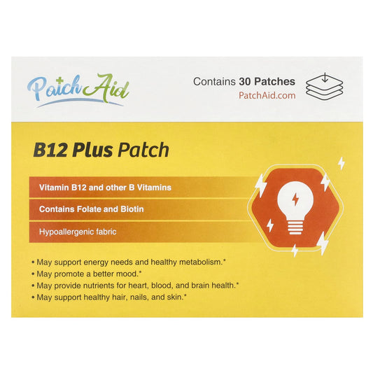 PatchAid, B12 Plus Patch, 30 Patches - Image 1