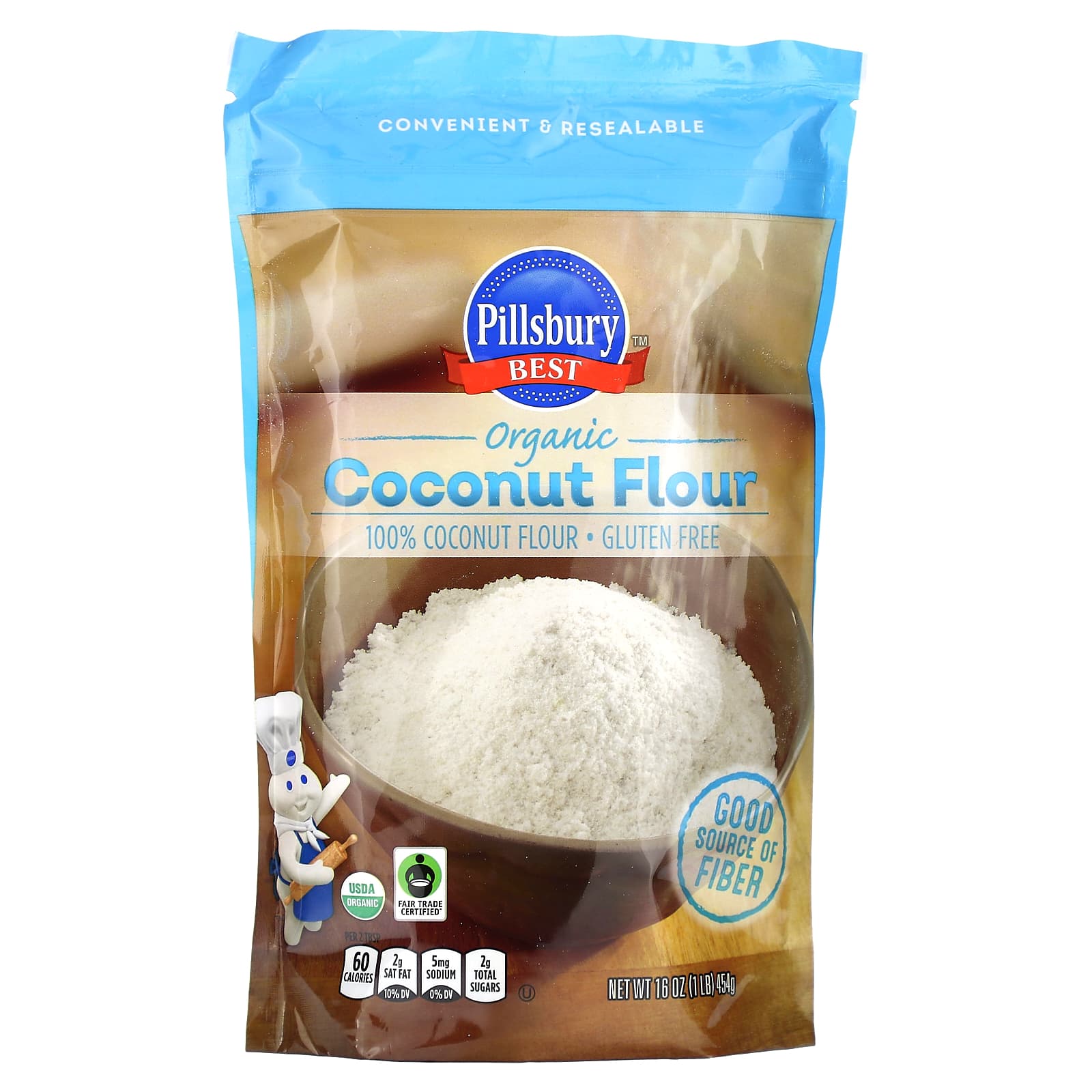 Pillsbury, Organic Coconut Flour, 1 lb. (454 g) - Image 1