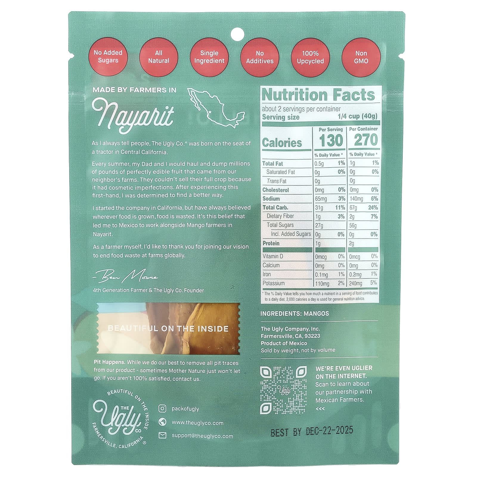 All-Natural Dried Mango Snack | Upcycled & Delicious - Image 2