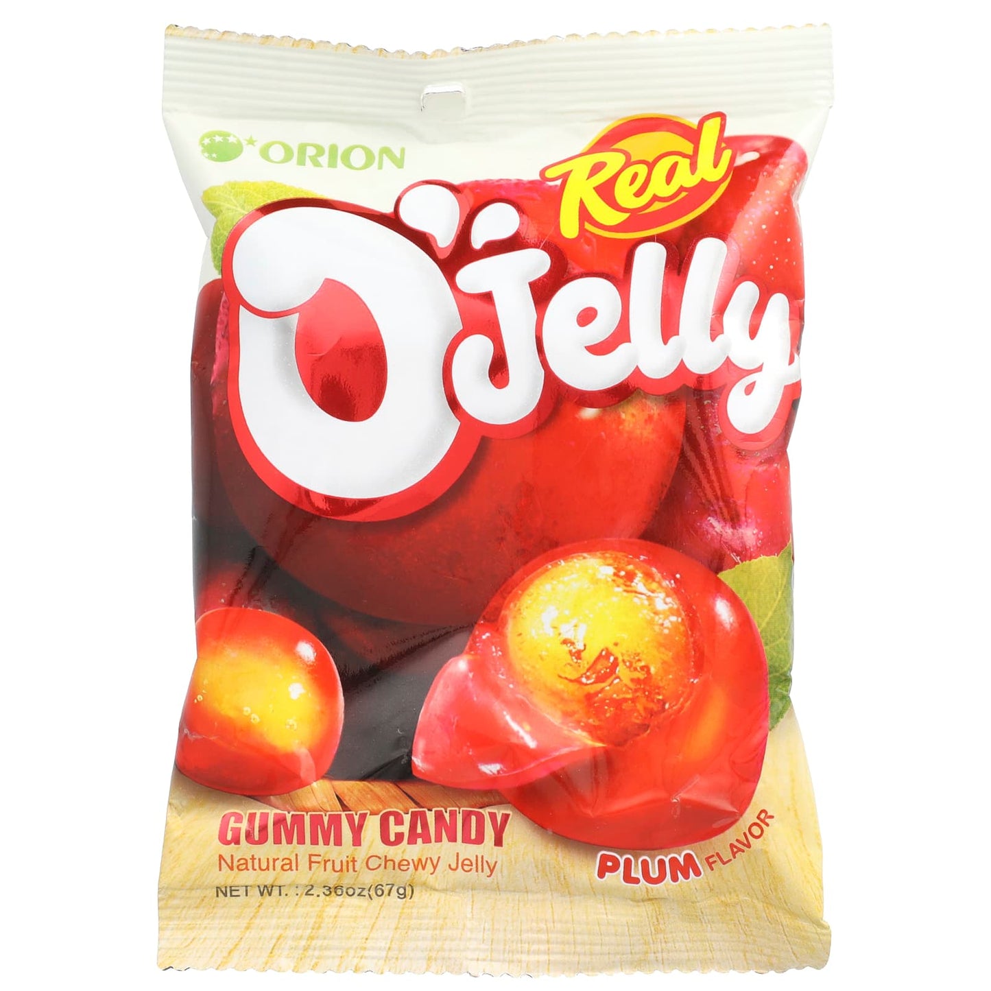 Orion, Real O'Jelly, Gummy Candy,  Plum, 2.36 oz (67 g) - Image 1
