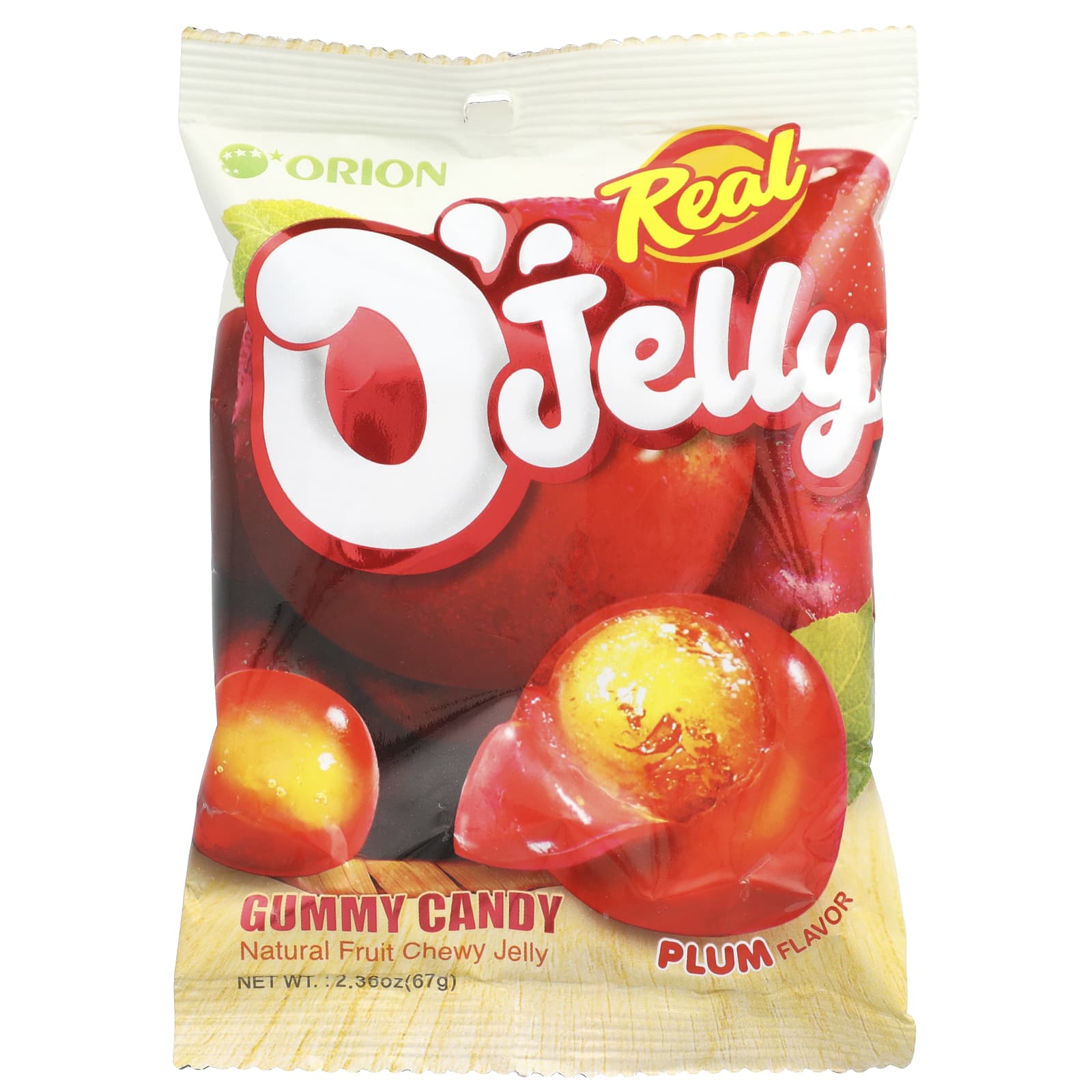 Orion, Real O'Jelly, Gummy Candy,  Plum, 2.36 oz (67 g) - Image 1