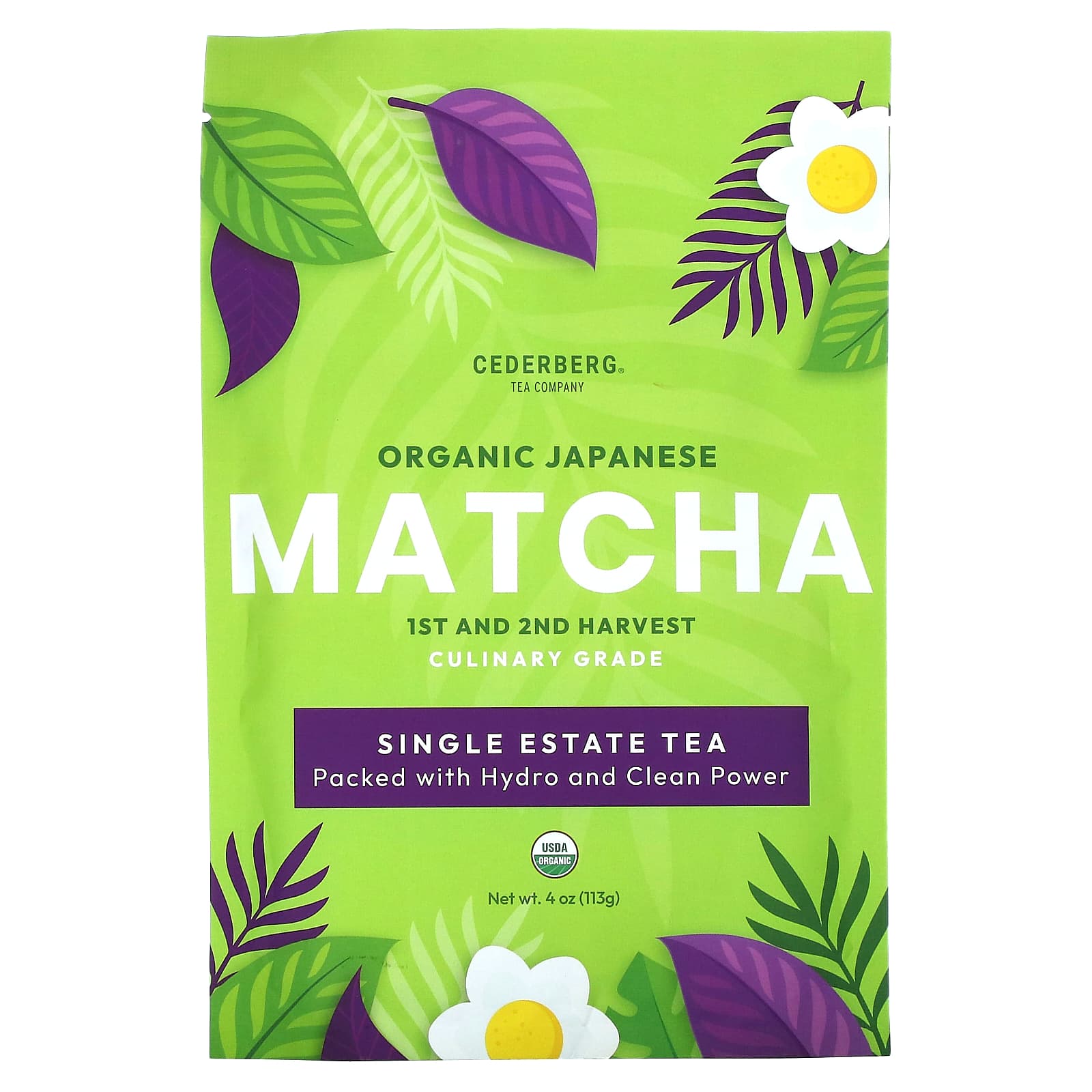 Organic Japanese Matcha Powder for Healthy Living - 4oz - Image 1