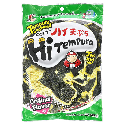 Tao Kae Noi, HiTempura Seaweed Snack, Original, 1.41 oz (40 g) - Image 1