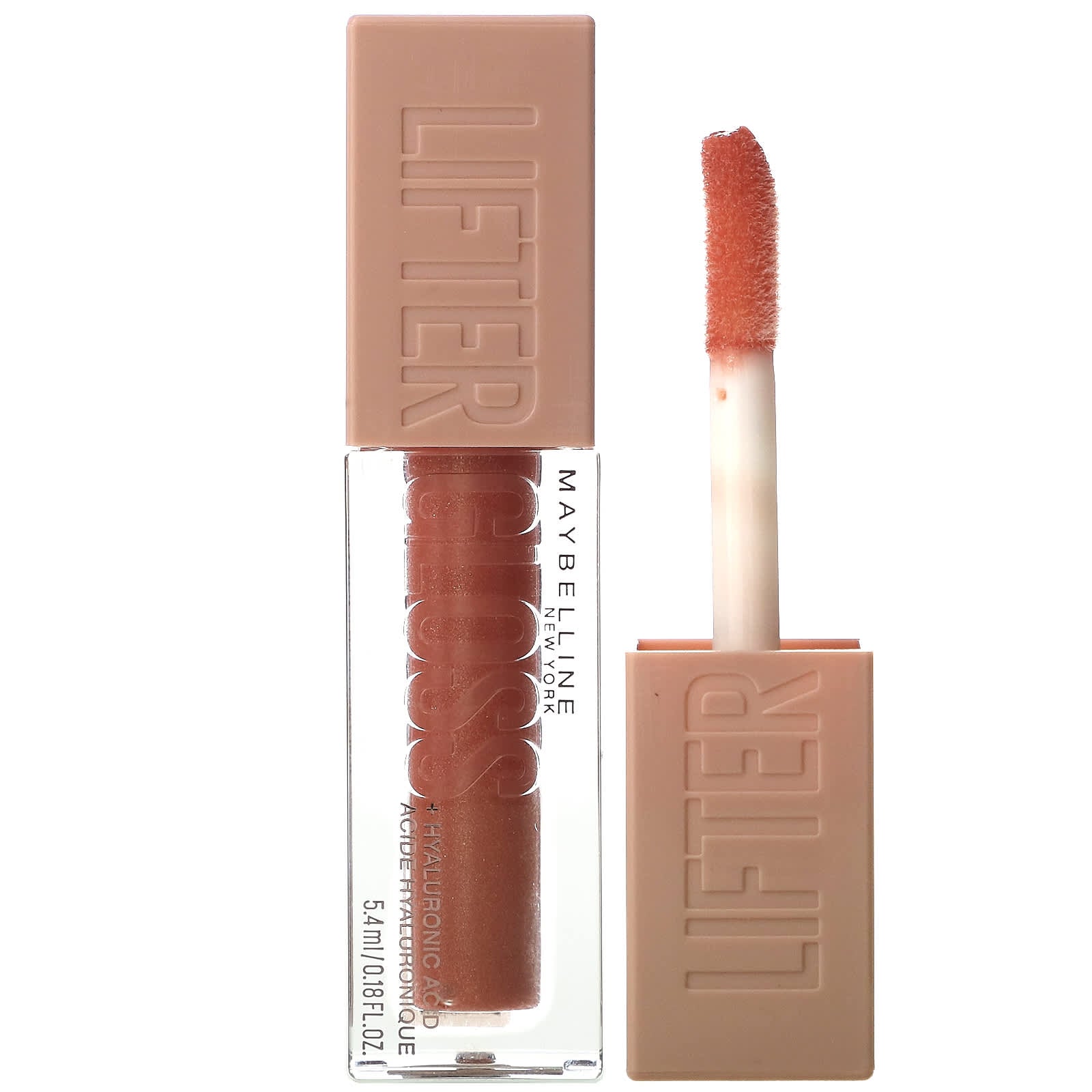 Maybelline, Lifter Gloss with Hyaluronic Acid, 009 Topaz, 0.18 fl oz (5.4 ml) - Image 1